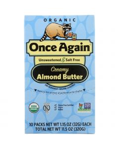 Once Again Almond Butter - Organic - Original - Squeeze Pack - 1.15 oz - case of 10