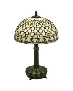 Warehouse of Tiffany Tiffany-style White Jewel Lamp
