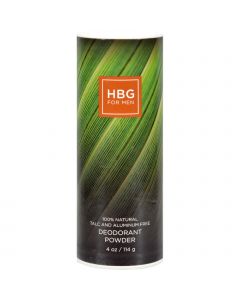 Honeybee Gardens Mens Deodorant Powder Bay Rum - 4 oz