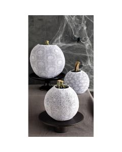 Martha Stewart White Pumpkin Sleeves 3/Pkg-Spooky Night