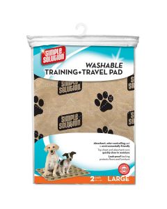 Simple Solution Washable Training and Travel Pad 2 pack 30" x 32" x 0.1"