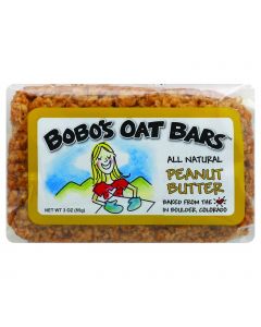 Bobo's Oat Bars - All Natural - Peanut Butter - 3 oz Bars - Case of 12