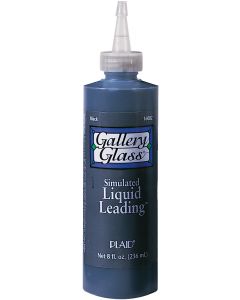 Plaid:Craft Gallery Glass Liquid Leading 8oz-Black