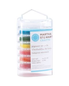 Martha Stewart Modern Festive Pigment Ink Pads 6/Pkg-Brights