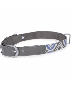 Worldwise Loved Ones Fashion Dog Collar W/Tag Silencer - Small-Blue