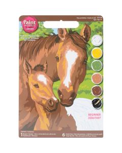Dimensions Paint Works Paint By Number Kit 8"X10"-Pony & Mother
