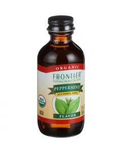 Frontier Herb Peppermint Flavor - Organic - 2 oz