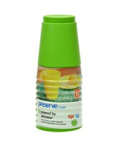 Preserve On the Go Cups - Apple Green - Case of 12 - 10 Packs - 16 oz