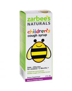 Zarbee's All Natural Children's Cough Syrup - Grape - 4 oz