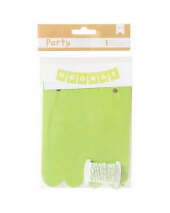American Crafts DIY Party Banner Kit-Green & White