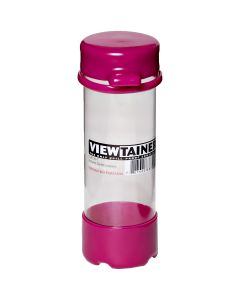 Viewtainer Tethered Cap Storage Container 2"X6"-Raspberry