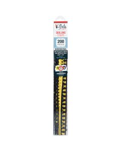 3 Birds Dimensional Matte/Metallic Quilling Paper 250/Pkg-Black/White/Gold