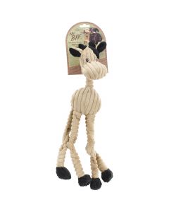 Nandog Pet Gear Nandog My BFF Corduroy Plush Toy-Tan Black Cow