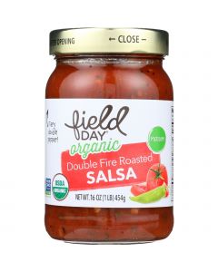 Field Day Salsa - Organic - Double Fire Roasted - Medium - 16 oz - case of 12