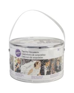 Wilton Pop Out Streamers 14/Pkg-Spring Loaded