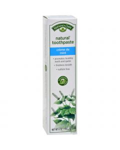 Nature's Gate Natural Toothpaste Creme De Mint Flouride Free - 6 oz - Case of 6
