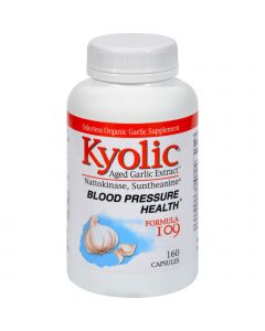 Kyolic Aged Garlic Extract Blood Pressure Health Formula 109 - 160 Capsules