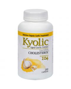 Kyolic Aged Garlic Extract Cholesterol Formula 104 - 200 Capsules