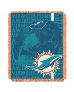 The Northwest Company Dolphins  48x60 Triple Woven Jacquard Throw - Double Play Series