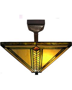 Warehouse of Tiffany Yellow Gold Mission Ceiling Lamp