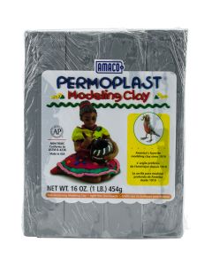 AMACO NEW! Permoplast Clay 1lb-Gray