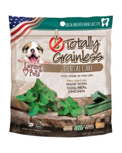 Loving Pets Products Totally Grainless Dental Bones For Small Dogs 6oz-Fresh Mint