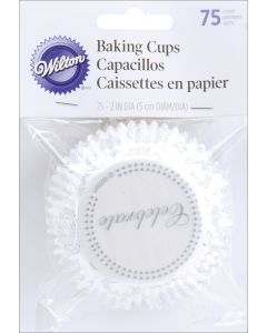 Wilton Standard Baking Cups-Celebrate Silver 75/Pkg