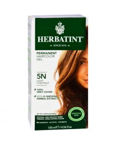 Herbatint Permanent Herbal Haircolour Gel 5N Light Chestnut - 135 ml