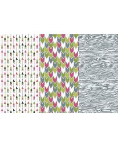 Deco Art Decoupage Paper 12"X16" 3/Pkg-Arrows