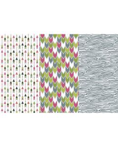 Deco Art Decoupage Paper 12"X16" 3/Pkg-Arrows