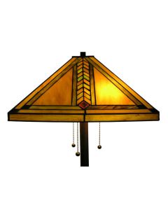 Warehouse of Tiffany Amber Classic Style Floor Lamp
