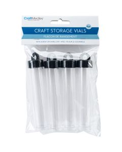 Multicraft Imports NEW! Craft Storage Vials W/Screw Top 4/Pkg-