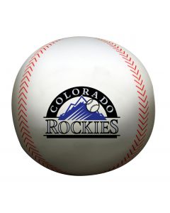 The Northwest Company Rockies 12" Diameter Beaded Spandex Baseball Pillow (MLB) - Rockies 12" Diameter Beaded Spandex Baseball Pillow (MLB)