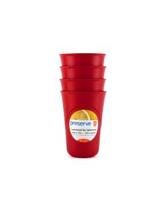 Preserve Everyday Cups - Pepper Red - Case of 8 - 4 Packs