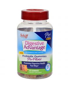 Schiff Vitamins Digestive Advantage - Probiotic Gummies plus Fiber - 65 ct