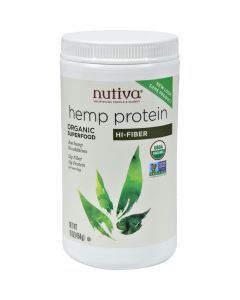 Nutiva Organic Hemp Protein Hi-Fiber - 16 oz