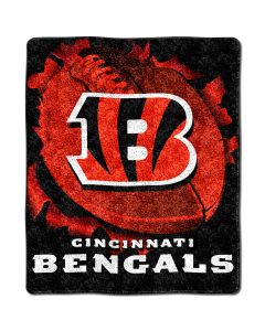 The Northwest Company Bengals 50"x60" Sherpa Throw - Burst Series (NFL) - Bengals 50"x60" Sherpa Throw - Burst Series (NFL)