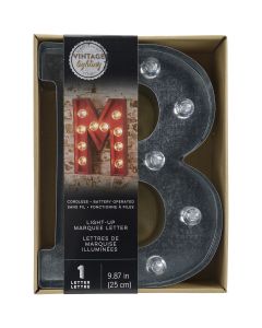 Darice Silver Metal Marquee Letter 9.875"-B