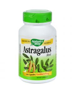 Nature's Way Astragalus Root - 470 mg - 100 Capsules