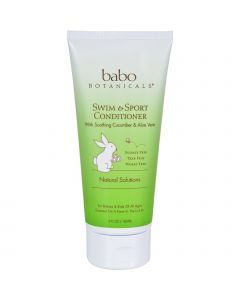 Babo Botanicals Swim and Sport Detangling Conditioner - Cucumber Aloe Vera - 6 oz