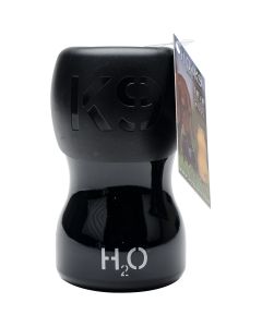 H2O4K9 Stainless Steel K9 Water Bottle 9.5oz-Jet Black