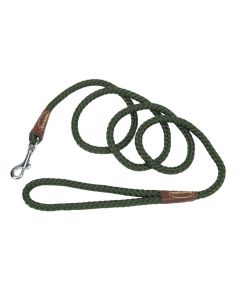 Remington Braided Rope Dog Snap Leash 6 Feet Green 72" x 1" x 1"