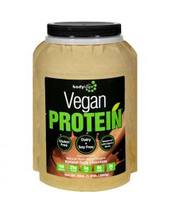 Bodylogix Protein Powder - Vegan Plant Based - Dark Chocolate - 1.85 lb