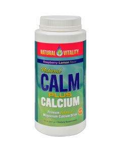 Natural Vitality Natural Calm Plus Calcium Raspberry-Lemon - 16 oz