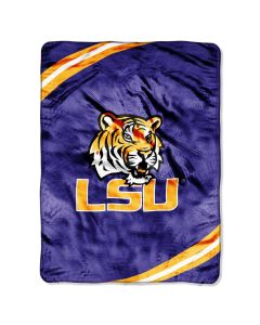 The Northwest Company LSU "Force" 60"80" Raschel Throw (College) - LSU "Force" 60"80" Raschel Throw (College)