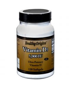 Healthy Origins Vitamin D3 - 5000 IU - 120 Softgels