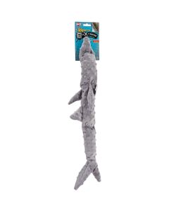 Ethical Pets Skinneeez Extreme 3 Squeaker Stuffing Free Dog Toy 25"-Shark