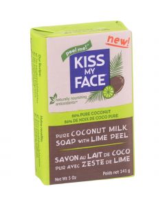 Kiss My Face Bar Soap - Coconut Milk - Lime Peel - 5 oz