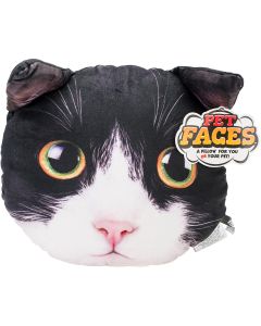 Jakks NEW! Pet Face Pillows-Tuxedo