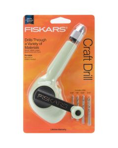 Fiskars Craft Drill-W/4 Bits: 3/32", 5/32", 1/8" & 3/16"